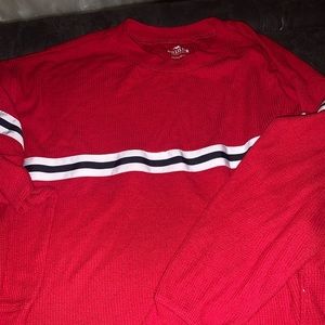 Hollister red cropped top, barely worn
